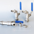 faucet ball valve  Forge stainless steel Ball faucet Valve thread angle valve bibcock hydrovalve fuller health faucet